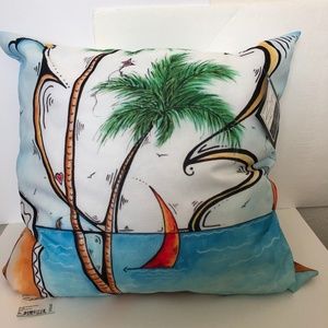 Throw Pillow Beach Ocean New
